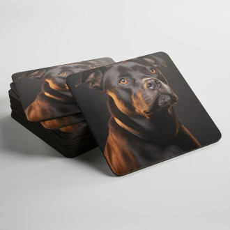 Coasters Staffordshire Bull Terrier realistic