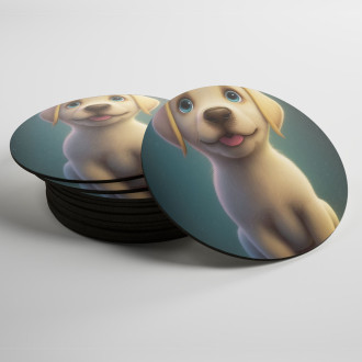Coasters Labrador Retriever cartoon
