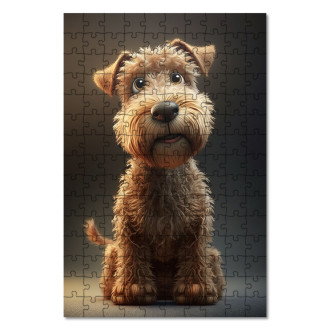 Wooden Puzzle Lakeland Terrier cartoon