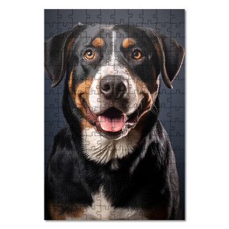 Wooden Puzzle Greater Swiss Mountain Dog realistic