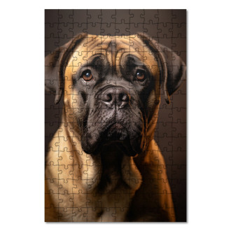 Wooden Puzzle Bullmastiff realistic