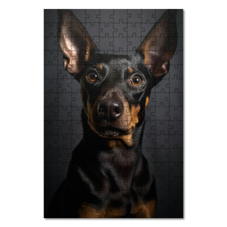 Wooden Puzzle Manchester Terrier realistic
