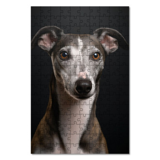 Wooden Puzzle Whippet realistic