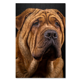 Wooden Puzzle Chinese Shar-Pei realistic