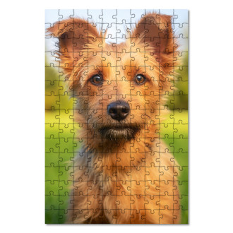 Wooden Puzzle Australian Terrier realistic