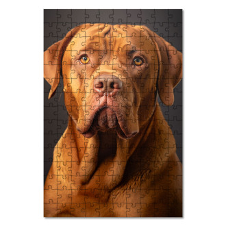 Dřevěné puzzle Bordeauxská doga realistic