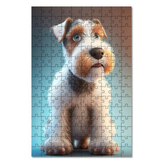 Wooden Puzzle Wire Fox Terrier cartoon