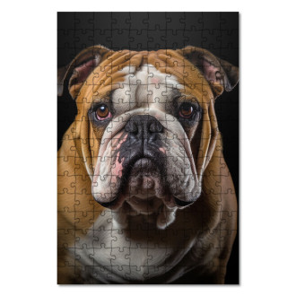 Wooden Puzzle Bulldog realistic