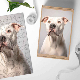 Wooden Puzzle Dogo Argentino realistic
