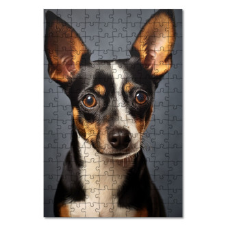 Wooden Puzzle Toy Fox Terrier realistic