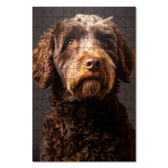 Wooden Puzzle Spanish Water Dog realistic