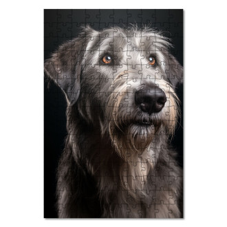 Wooden Puzzle Irish Wolfhound realistic