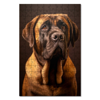 Wooden Puzzle Mastiff realistic
