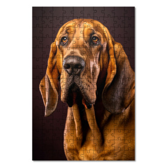 Wooden Puzzle Bloodhound realistic