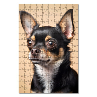 Wooden Puzzle Chihuahua realistic