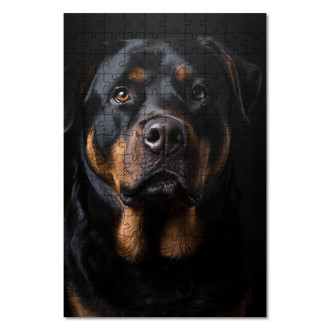 Wooden Puzzle Rottweiler realistic