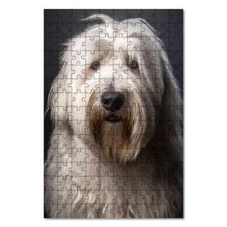 Wooden Puzzle Old English Sheepdog realistic