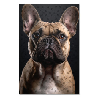 Wooden Puzzle French Bulldog realistic