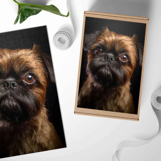 Wooden Puzzle Brussels Griffon realistic