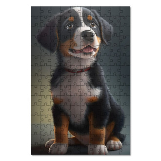 Wooden Puzzle Entlebucher Mountain Dog cartoon