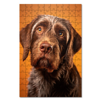 Wooden Puzzle Wirehaired Pointing Griffon realistic