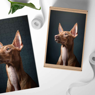 Wooden Puzzle Pharaoh Hound realistic