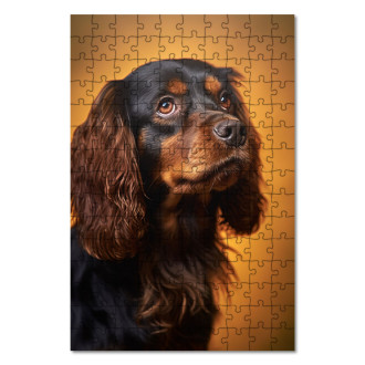 Wooden Puzzle English Toy Spaniel realistic