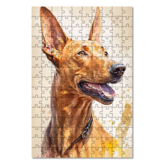 Wooden Puzzle Pharaoh Hound watercolor