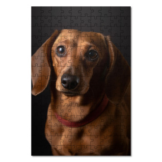 Wooden Puzzle Dachshund realistic