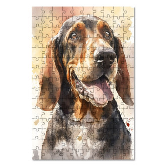 Wooden Puzzle Afghan Hound watercolor
