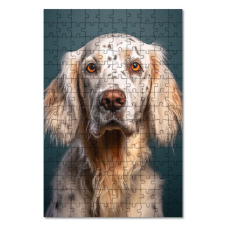 Wooden Puzzle English Setter realistic