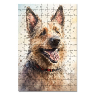 Wooden Puzzle Berger Picard watercolor