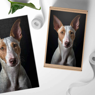 Wooden Puzzle Ibizan Hound realistic