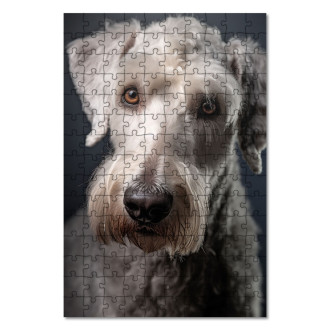 Wooden Puzzle Bedlington Terrier realistic