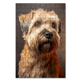 Wooden Puzzle Soft Coated Wheaten Terrier realistic