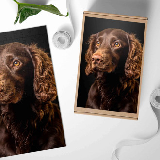 Wooden Puzzle American Water Spaniel realistic