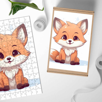 Wooden Puzzle Cartoon Fox