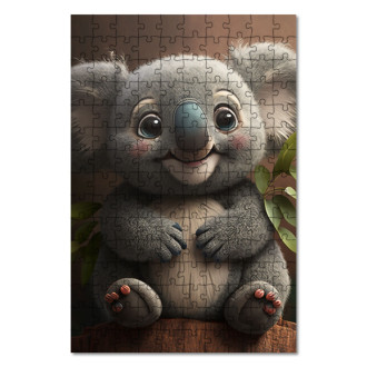 Wooden Puzzle Cute animated koala 2