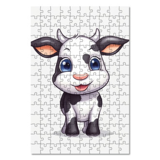 Wooden Puzzle Cartoon Cow