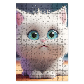 Wooden Puzzle Cute animated cat 2