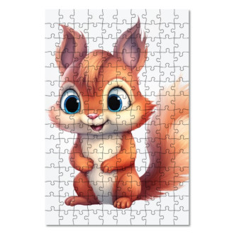 Wooden Puzzle Cartoon Squirrel