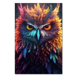 Wooden Puzzle Space owl
