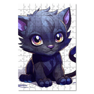 Wooden Puzzle Cartoon Black Panther
