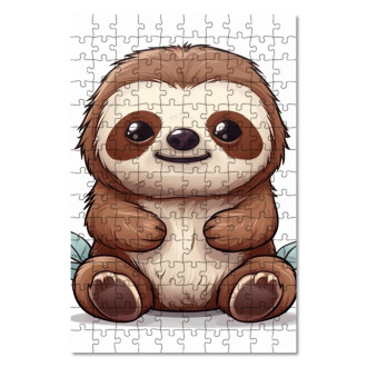 Wooden Puzzle Cartoon Sloth