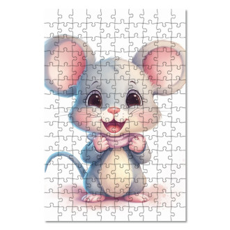 Wooden Puzzle Cartoon Mouse