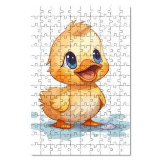 Wooden Puzzle Cartoon Duckling
