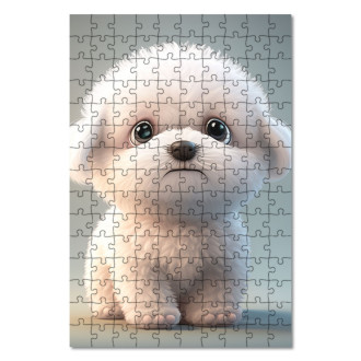 Wooden Puzzle Cute animated dog 1