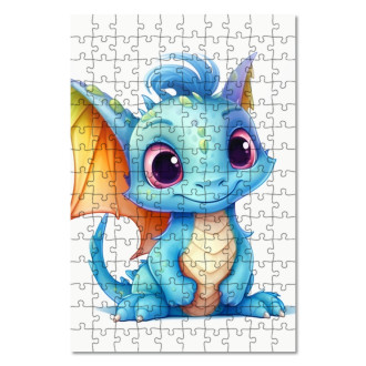 Wooden Puzzle Cartoon Dragon