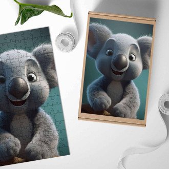 Wooden Puzzle Cute animated koala