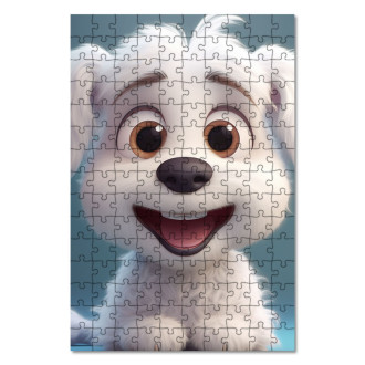 Wooden Puzzle Cute animated puppy